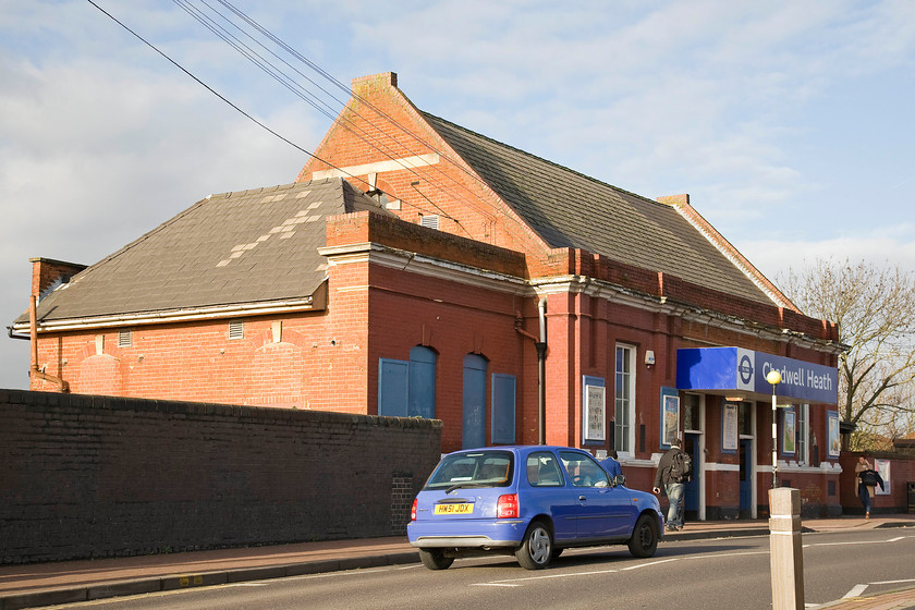 Frontage, 
 The frontage of Chadwell Heath station. Situated nine miles from Liverpool Street, the station was opened by the Eastern Counties Railway in 1864. It is to undergo expansion soon as it will become part of TfLs Crossrail network with direct services across the capital and out as far west as Reading 
 Keywords: Chadwell Heath station