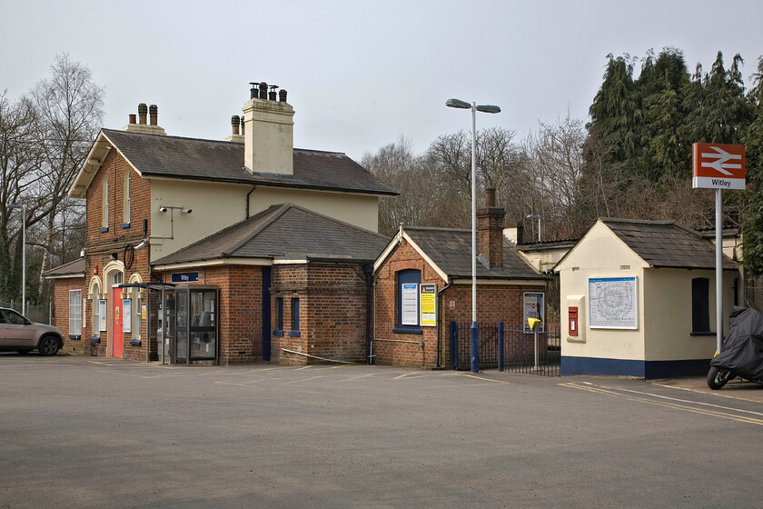 Frontage, Witley station 
 Witley station in Surry is one of those unusually named examples that don't actually bear the name of the settlements closest to them. The village of Witley is some distance from the station that is actually located in Wormley. To add further to the naming confusion when the station was opened in 1859 it was named Witley and Chiddingfold. 
 Keywords: Frontage Witley station