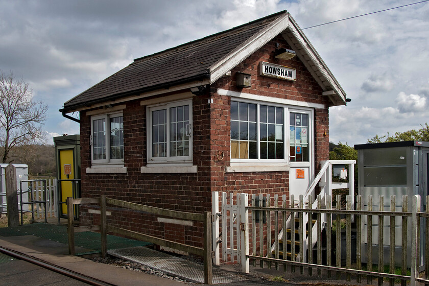 Howsham signal box (NE, C 1873) 
 When Andy and I surveyed this line two years ago, see.... https://www.ontheupfast.com/p/21936chg/C328046004/x1-journey-there-via-ecml-hull-to for some unknown reason we missed this box. I persuaded my travelling companion to turn off the A64 and take the lanes in order to reach this very isolated box. Whilst it operates some semaphores it is not a block box merely operating some manual gates. The box was opened by the North Eastern Railway circa 1873 and is of its type S1b design. 
 Keywords: Howsham signal box North Eastern Railway NER