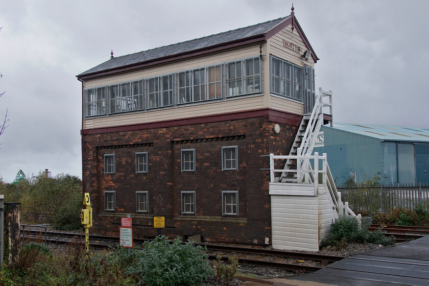 Mostyn signal box (LNW, 1902) 
 The Grade II listed Mostyn signal box still stands proudly and appears to be in good condition despite being closed four years ago in 2017. Its closure was a year prior to the wholesale resignalling of the North Wales coast line that took place a year later. The former L&NWR type 4 box was opened in 1902 being named Mostyn Number One until 1942 when the Number Two box was closed. 
 Keywords: Mostyn signal box LNW London and North Western Railway