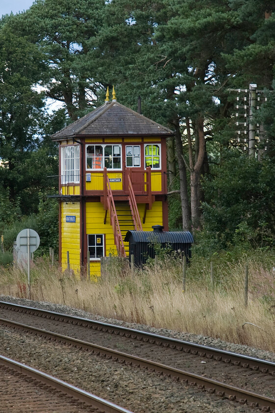 Armathwaite signal box (preserved) (Mid, 1899) 
 Armathwaite signal box certainly stands out wearing its authentic Midland Railway yellow and brown paint scheme! Despite being closed by BR in 1983 it is still owned by Network Rail being classified as a 'non-operational heritage asset' that is leased to the Freinds of the Settle and Carlisle Line (FoSCL) who maintain it. The FoSCL also welcome visitors to the 1899 box when it is manned and appreciate a donation towards its constant maintenance programme! 
 Keywords: Armathwaite signal box preserved Midland Railway