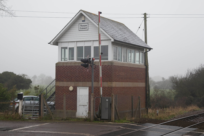 Thorpe Culvert Signal Box (NR, 2003) 
 Thorpe Culvert signal box was constructed by NewtworK Rail in 2003. English Heritage stipulated that the structure should replicate the GNR building that it was replacing. Looking at this, it seems that Network Rail did a reasonable job both in the design and the building materials used. Incidentally, the original box, that was on exactly the same spot, needed replacement as it was in a structurally precarious condition and needed demolition. At the same time the box was rebuilt, the opportunity was taken to replace the semaphores with colour lights and to install barriers at the level crossing. 
 Keywords: Thorpe Culvert Signal Box NR 2003