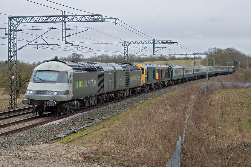 2. 43468, 43480, 20205, 20007 & 20142 , 11.36 Wembley Yard-Carnforth North Junction (5Z60, 17E), Milton crossing