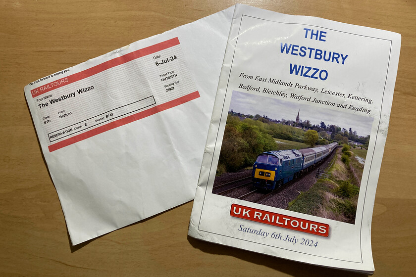 Tickets & charter guide 
 Our e-tickets and charter guide for the Westbury Wizzo charter. As usual, UK Railtours did a great job organising the charter with everything going to plan. 
 Keywords: Tickets & charter guide