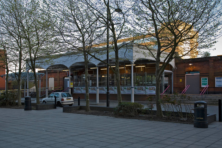 Frontage, Southend Central station 
 Southend is blessed with two large stations. Whilst Victoria is a terminus on the line from Liverpool Street Central is a through station on the c2C route to Shoeburyness. This view shows the lesser-used north side of the station with its refurbished canopy, facilities and forecourt refurbished in 2007 opposite Southend's University of Essex campus out of sight to my left. Train to and from Central station use London's Fenchurch Street. 
 Keywords: Frontage Southend Central station c2c