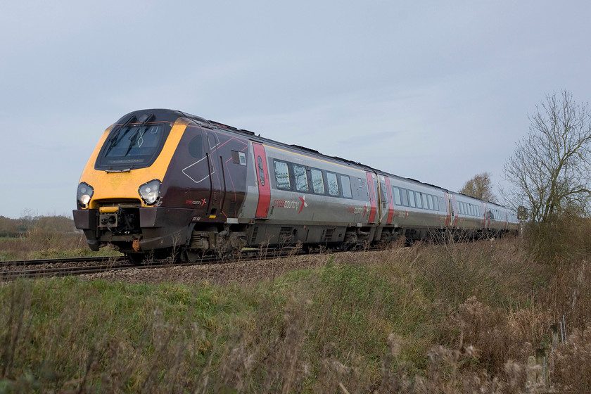 221132, XC 06.16 Leeds-Southampton Central (1O82), King's Sutton 
 The 06.16 Leeds to Southampton Central CrossCountry service passes King's Sutton worked by 221132. The sun has all but gone now thwarting my efforts to capture the two charters that are following shortly behind this service train in the glorious winter sunshine of a little earlier in the day! 
 Keywords: 221132 06.16 Leeds-Southampton Central 1O82 King's Sutton