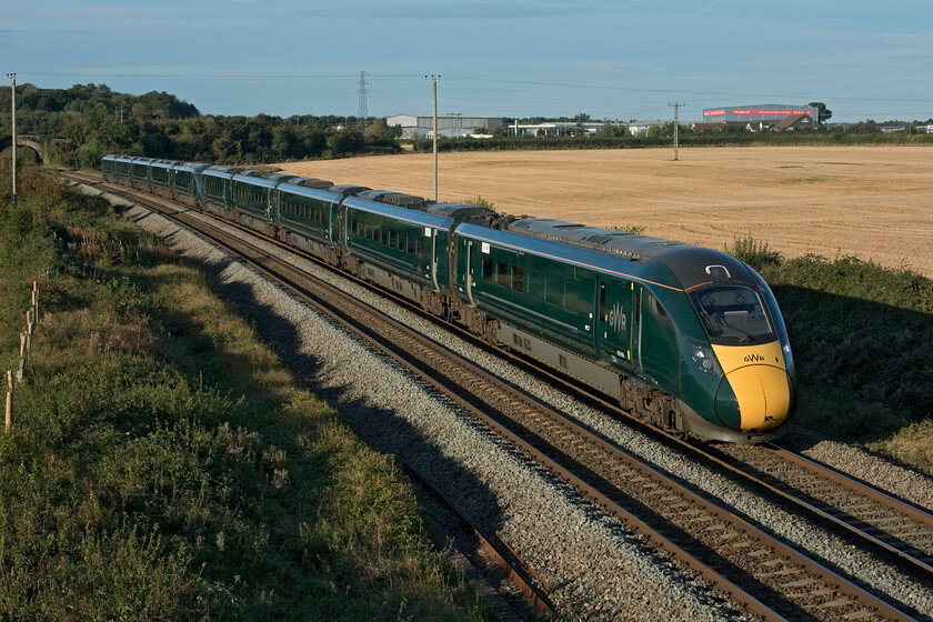 802008 & 802010, GW 05.05 Penzance-London Paddington (1A73, 9L), Berkley ST808497 
 Two five-car IET Class 802 units work the 1A73 05.05 Penzance to Paddington service past Berkley near to Frome in Somerset. I have taken many photographs at this lovely location over the years. The last time I took an identical view to this HSTs were still working West of England trains, see..... https://www.ontheupfast.com/p/21936chg/25853467004/x43169-43056-14-53-exeter-st-david Interestingly, it was almost exactly five years ago to the day! 
 Keywords: 802008 802010 05.05 Penzance-London Paddington 1A73 Berkley ST808497 IET