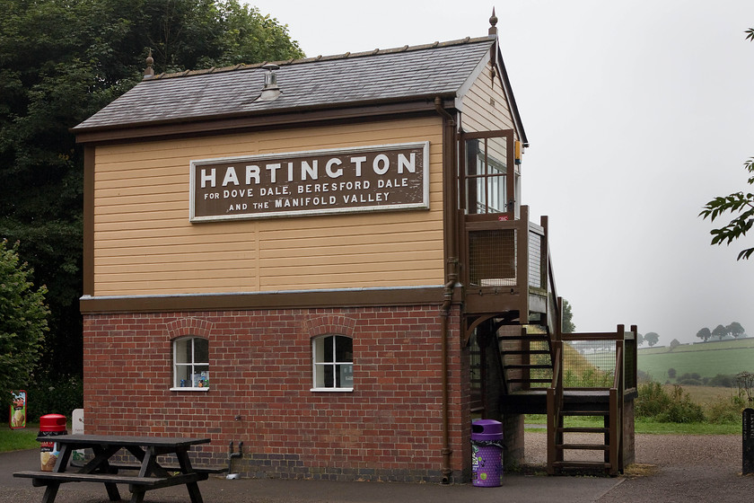 Hartington signal box (LNWR, 1899) (Preserved as tea room) 
 The preserved Hartington signal box situated some two miles and well above the village of the same name. The line was a fairly early closure with the trackbed sensibly acquired by Derbyshire County Council and is now part of the Tissington Trail cycle path that in itself is part of the Sustrans network. 
 Keywords: Hartington signal box