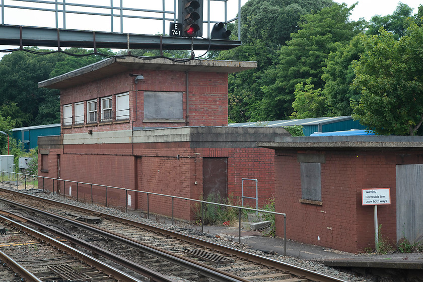 Southampton Central signal box (Closed) (SR, 1935) 
 The utilitarian design of Southampton central signal box would win prizes when compared to the L&SW boxes it was replacing when built by the Southern in 1935. However, functionality was the order of the day and outweighed aesthetics! It has been closed since the area was resignalled in 1980 with control going to the Eastleigh PSB. I am not sure what it is used for now or of its future? 
 Keywords: Southampton Central signal box