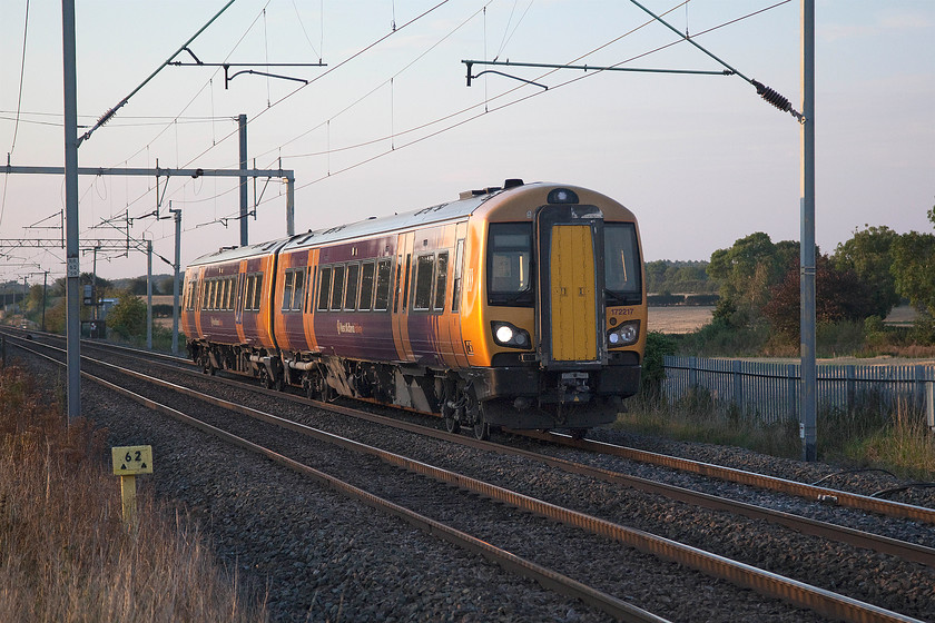 172217, 16.22 Tyseley TMD-Ilford EMUD ECS, Milton Malsor 
 An unusual working makes its way along the WCML just south of Northampton in the lovely evening sunshine at Milton Malsor. West Midlands Railway operated 172217 is off its patch working the 16.22 Tyseley to Ilford EMUD ECS move. After some dialogue with my friend Mike, he believes that it was going to Ilford for wheel turning. If this is the case, quite why there is no facility nearer to the West Midlands is beyond me, what has happened to our privatised railway? 
 Keywords: 172217 16.22 Tyseley TMD-Ilford EMUD Milton Malsor