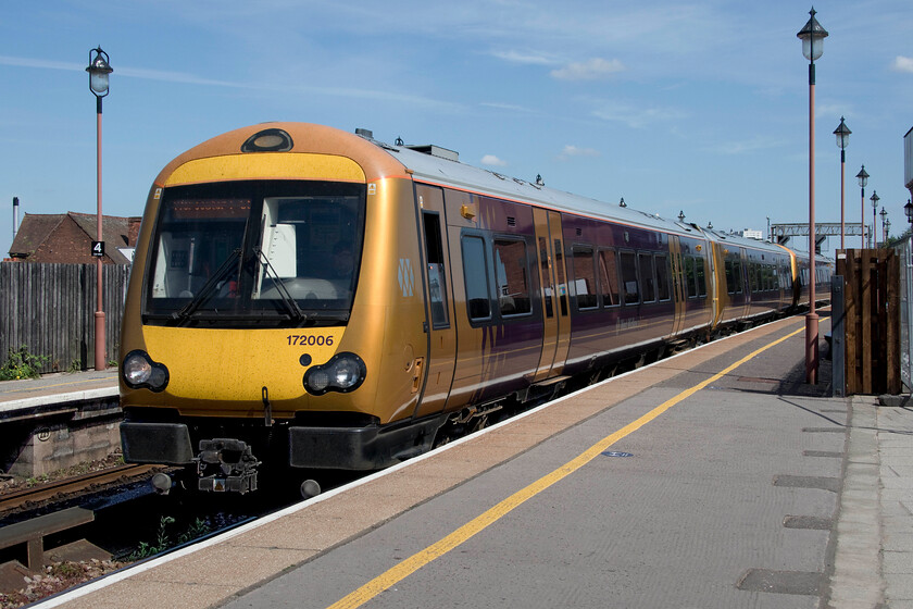 172006, LN 15.09 Dorridge-Worcester Foregate Street (2V45, 25L), Birmingham Moore Street station 
 This train was just five minutes behind the previous one that we were going to catch at Birmingham Moore Street. However, whilst the earlier train was packed and not at all COVID secure this one was relatively empty even after picking up numerous school children during its journey. We took 172006 working the 15.09 Dorridge to Worcester Foregate Street as far as Droitwich but all was not plain sailing! It made very slow progress beyond Stourbridge at a pedestrian pace with frequent stops suggesting that there was some sort of track circuit failure. We had intended to head to Worcester in order to then return to New Street via the Midland route however our plans were modified after a twenty-five-minute late arrival at Droitwich. I have to report that there absolutely no information provided to passengers who just sat and put up with it. The guard did not emerge from the rear cab of the train and made no announcements over the pa system. The travelling public can accept delays if they are kept informed with an adequate explanation but with no updates, like us, they just seethe and get resentful; not a great way to encourage passengers back on to the railways! There was almost a repeat on arrival at Droitwich with the display screens being inaccurate in their information and scrolling far too quickly to be able to make sense of. The member of staff on duty also made no attempt to let the many confused and increasingly bewildered passenger know what to do for the best; much to improve on here West Midlands Railway!

Journey score 1/10 
 Keywords: 172006 15.09 Dorridge-Worcester Foregate Street 2V45 Birmingham Moore Street station