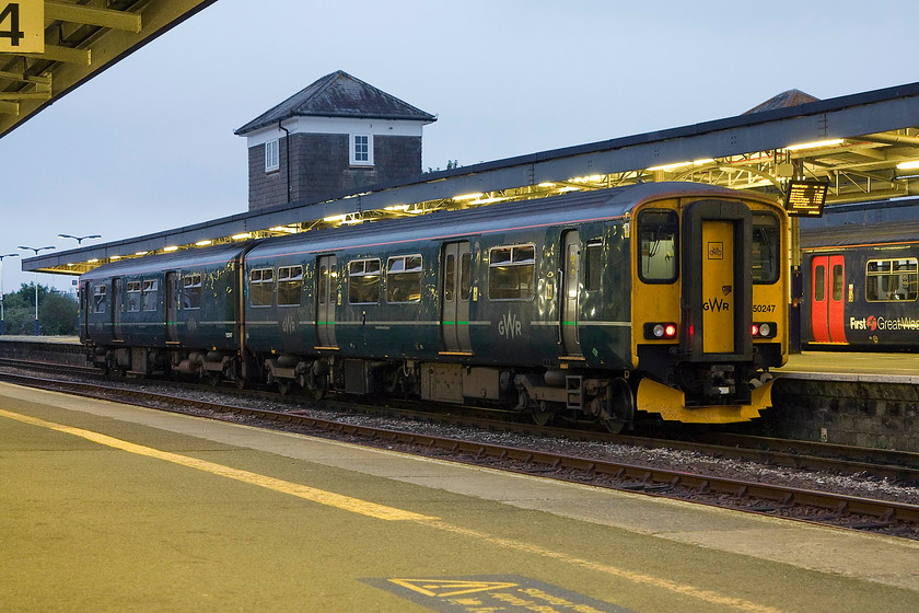 150247, stabled, Plymouth station 
 150247 sits in one of Plymouth's centre roads awaiting its next turn of duty. It was nearly 10PM by now but as it was the longest day there was still a fair bit of light in the sky. 
 Keywords: 150247 Plymouth station