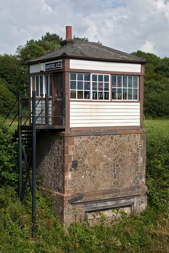 Ravenglass signal box (preserved) (Furness, 1874) 
 The unusually tall former Ravenglass signal box was built for the Furness Railway in 1874. It was built to control the goods yard and the exchange sidings with the 'Owd Ratty' three foot gauge mineral line that ran up to iron ore mines above Boot in Eskdale. Today, this former goods line is better known as the Ravenglass and Eskdale Railway, a popular tourist attraction in the Western Lakes. When the mineral line closed so did the box but it survived and is now owned by the R & ER. They restored it fully in 2000 and it is now open on various days for viewing. 
 Keywords: Ravenglass signal box preserved Furness 1874