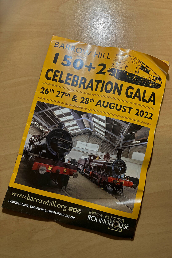 Barrow Hill open day guide 
 All visitors to Barrow Hill's curiously named 150 + 2 Celebration Gala received this welcome guide. It was packed with useful and interesting information including the reason for the said title for the day that was, of course, COVID-related! 
 Keywords: Barrow Hill open day guide