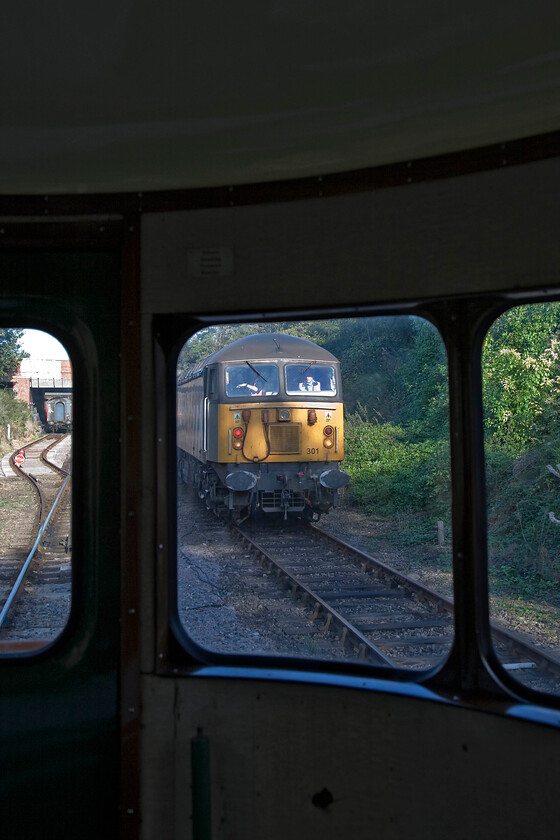 35. 56301, running round, from 1212, 16.20 Yarwell Junction-Wansford, approaching Wansford