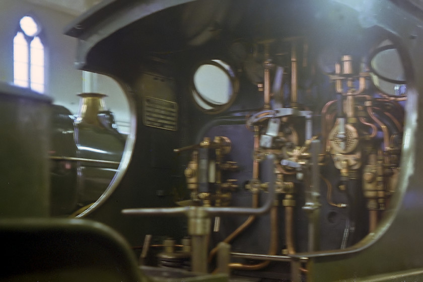 2516, cab, Swindon Railway Museum 
 A pretty ropey shot taken inside the Swindon Railway Museum. It shows the cab of 0-6-0 class 2301 number 2516.