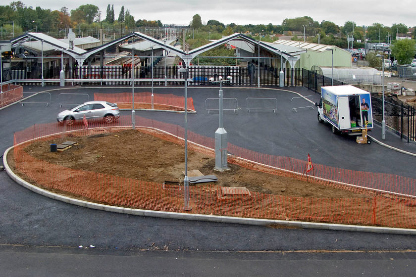 Redevelopment of old Northampton station 
 Apart from a few minor works, the development of Northampton's new station is almost complete. The turning circle at the back of the station is now tarmacked and in use, compare this view with a photograph taken some ten months ago at..... https://www.ontheupfast.com/p/21936chg/27713201604/demolition-old-northampton-station 
 Keywords: Redevelopment of old Northampton station