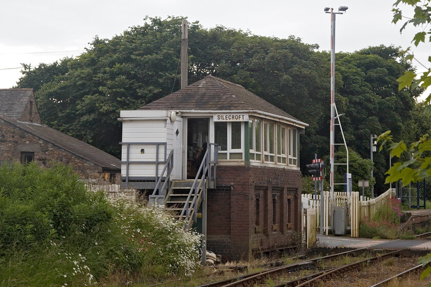 Silecroft signal box (Furness, 1923) 
 The 1923 Furness box at Silecroft replaced an earlier structure diagonally opposite on the other side of the level crossing. Despite it being opened the same year that grouping took in 1923, thus under the auspices of the LMS, the box is a Furness Railway Company Type 4 structure - the last of their types. 
 Keywords: Silecroft signal box LMS 1923