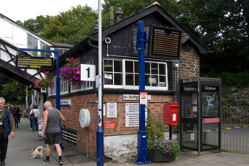 Bodmin Road signal box (Now caf) (GWR, 1887) 
 According to Historic England Bodmin Parkway signal box is a Type 3 dating from 1887, is listed at Grade II listed. They go on to state that this is the last Type 3 signal box to survive in England in its original location that is the main reason for its designation. With the BR rundown of the Cornish mainline the box was closed in May 1985 with the block post extended from Lostwithiel to Liskeard. The structure was retained and has been in use a caf pretty much ever since. 
 Keywords: Bodmin Road signal box caf GWR 1887