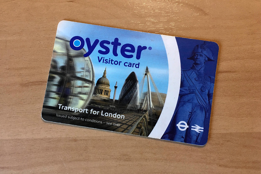 Oyster Card, Embankment-Elstree & Borehamwood-Leicester Square 
 My wife and I used our Oyster cards to make our journeys from central London to and from Elstree for our abortive trip to the BBC studios. We travelled out from zone one on London Underground and then on Thameslink to Elstree but as it was during peak hours it was more expensive than the return trip. We only tapped in and out once for both trips changing trains at Kentish Town. 
 Keywords: Oyster Card Embankment-Elstree & Borehamwood-Leicester Square TfL