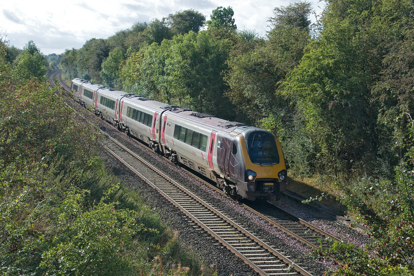 221123, XC 05.24 Plymouth-Edinburgh Waverley (Cancelled from Leeds) (1S23, 6L), Harlaston bridge SK210086 
 The 1S23 05.24 Plymouth to Leeds CrossCountry service passes through some pleasant countryside near the village of Harlaston in Staffordshire. Unfortunately, passengers aboard 221123 were to have their journey rudely interrupted at Leeds where the train was cancelled due, unfortunately (according to RTT at least) 'to a person being hit by a train'. 
 Keywords: 221123 05.24 Plymouth-Edinburgh Waverley Cancelled from Leeds 1S23 Harlaston bridge SK210086 CrossCountry Voyager