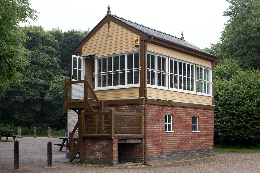 Hartington signal box (LNWR, 1899) (Preserved as tea room) 
 Hartington signal box stands high above the village of the same name where the station was situated. The line it was on linked with the North Staffs. network at Ashbourne and thence went on to Buxton via Parsley Hay Junction. The line was a dramatic and steeply graded affair that was built by the LNWR in the vain hope, like so often, that it would become an important through route. Passengers services ceased in 1954 with full closure coming in 1963. 
 Keywords: Hartington signal box