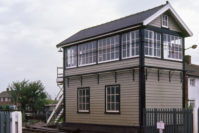 Magdalen Road signal box (GC, 1927) 
 Magdalen Road signal box looks very neat and tidy and as if it has recently had a coat of paint. Eagle-eyed readers will also recognise that this is a Great Central box that is way off GCR territory deep into GE/LNER land. It was moved here by the LNER (the parent company of the GC after grouping took place) in 1927. Another curiosity is its name, it is located adjacent to Magdalen station which takes its name from the village, Wiggenhall St. Mary Magdalen over a mile to the west. The station and the box are actually in the village of Watlington so why the box and station took the name of the more distant village is a railway mystery! However, matters were addressed somewhat in 1975 when BR reopened the station (following closure just seven years earlier in 1968) at Watlington. My notebook from the day of this visit states LNER blue enamel on the entrance gate to the signal box but I suspect that this was a BR (E) variant. 
 Keywords: Magdalen Road signal box GCR Great Central Railway 1927