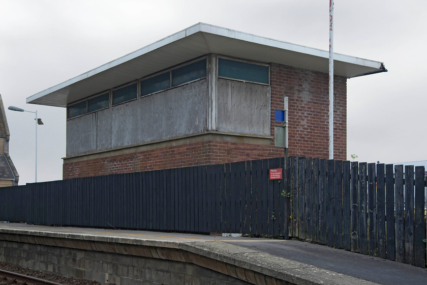 Crewkerne signal box (Closed) (BR, 1960) 
 Crewkerne signal box, bulit by British Railways in 1960, still stands boarded up and a little forlorn. In what seems a ridiculous waste of the railway's resources it was only open for seven years closing in 1967! 
 Keywords: Crewkerne signal box