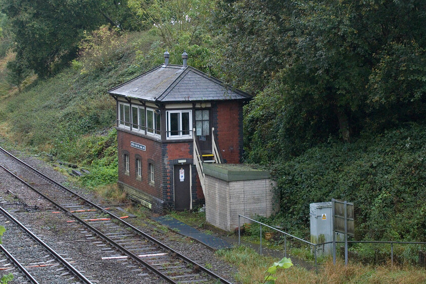 Norton Junction signal box (GW, 1908) 
 Norton Junction signal box is located where the spur from the Bristol to Birmingham Midland route joins the GWR Cotswold line just southeast of Worcester. Built in 1908 the GWR Type 7D box replaced an earlier structure. I know nothing about this earlier box so if anybody can furnish me with any information I would be very grateful. The survival of Norton Junction box (and the Worcester area) and its associated mechanical lower quadrants is remarkable so get your images whilst you still can! 
 Keywords: Norton Junction signal box GW 1908 GW type 7D box