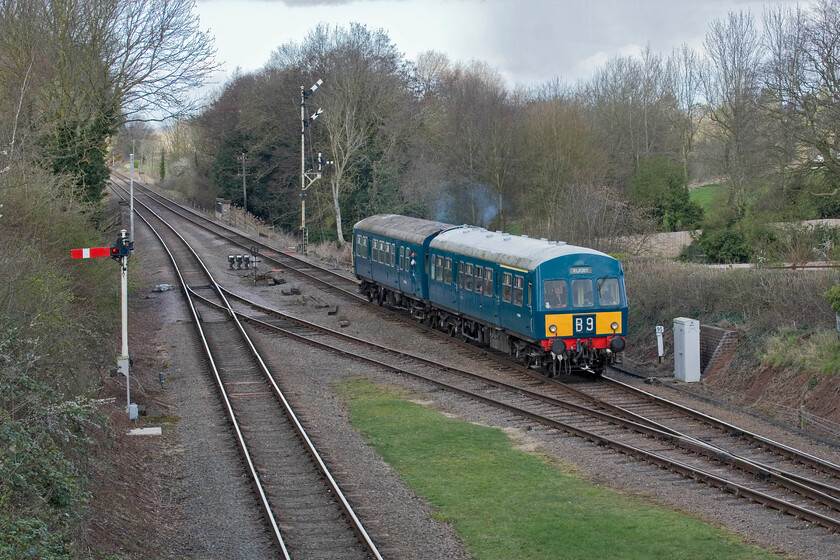 E50266 & E50203, 12.50 Loughborough GCR-Leicester North, Quorn & Woodhouse 
 One of the Great Central Railway's resident Class 101 DMU sets arrives at Quorn and Woodhouse station. E50266 and E50203 (both powered and running on the day) are working the 12.50 Loughborough(GCR) to Leicester North service. 
 Keywords: E50266 E50203 12.50 Loughborough GCR-Leicester North Quorn & Woodhouse Great Central Railway Class 101 first generation DMU