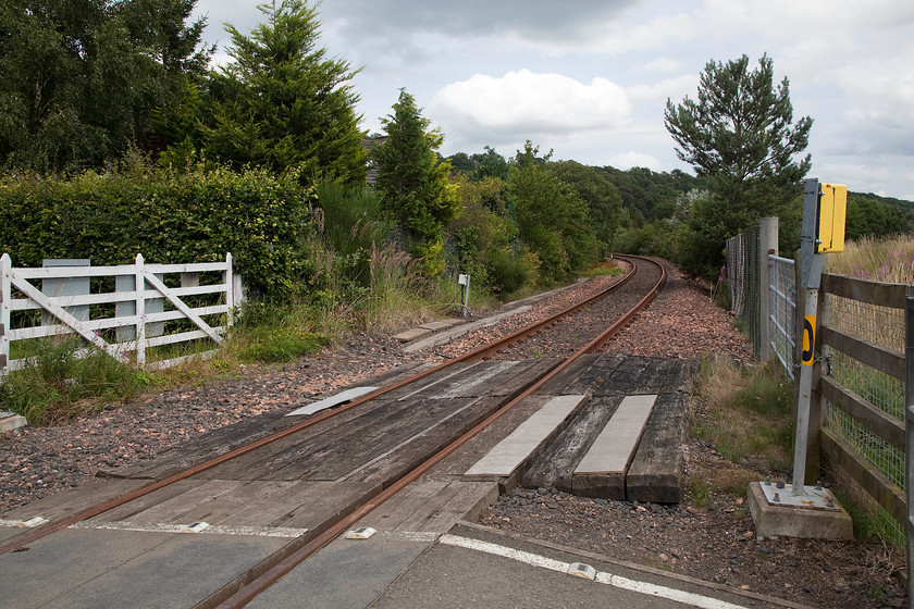 Charlestown Junction to Longannet power station line, Culross NS993860 
 This rusting section of otherwise well-maintained track carried heavy and regular coal trains until the closure of the huge Longannet power station in March of 2016. Since then, it has seen little traffic but it has a possible future use as there are plans for Talgo to construct a train manufacturing facility on the site of the old power station that is in the process of demolition. This will be where they will build the new fleet of HS2 trains. If this happens, the line will be upgraded and probably electrified for testing purposes as at Old Dalby. Locals would also like to see the reintroduction of passenger services on the line that follows the northern side of the Forth estuary from Dumfermline to Alloa and Stirling. 
 Keywords: Charlestown Junction to Longannet power station line Culross NS993860