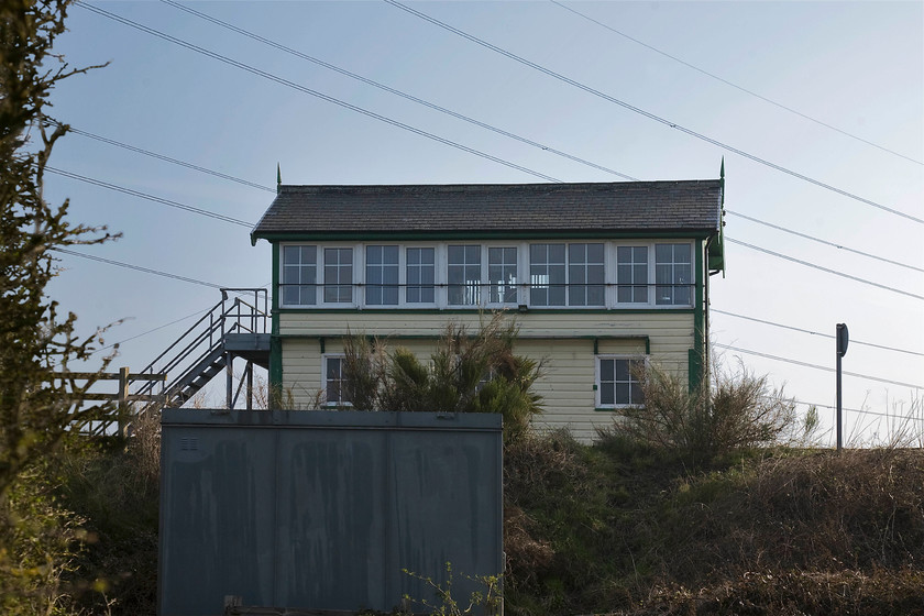 Clipstone Junction signal box (GC, 1917) 
 Considering the very light levels of traffic on any of the lines that make up Clipstone's junctions, the 1917 Great Central signal box looks to be in good condition and in use. It is a Great Central type 5 design fitted with a 44 lever frame. Up until 1970 is was named Clipstone South Junction and sits high on an embankment above Archway Road. I am not sure what purpose the box now performs and do not expect it to be in use for much longer. 
 Keywords: Clipstone Junction signal box