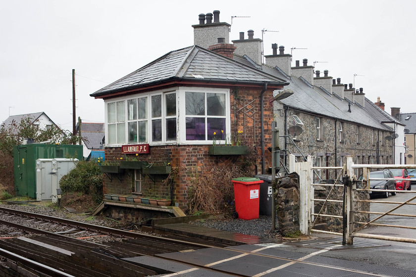 Llanfair PG Signal Box (LNW, C1871) 
 Llanfair PG signal box is believed to be the oldest surviving signal box in Wales being constructed by the LNWR around 1871. With its hipped slate roof and brick construction, it is largely original despite a lot of rationalisation having taken place. The wicket gates are now hand operated by the signalmen and it only has four levers remaining in operation. 
 Keywords: Llanfair PG Signal Box