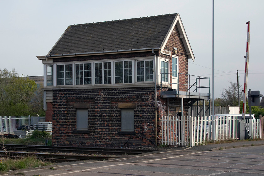 Whitehouse signal box (NE, e.1874) 
 Whitehouse signal box is a North Eastern C1 structure built sometime around 1874. It contains a 40R frame and also controls the level crossing. A short distance northeast of the box was Cargo Fleet station that closed in 1990. 
 Keywords: Whitehouse signal box