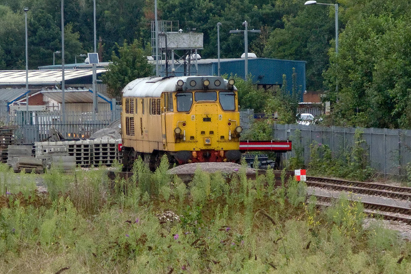 31285, stored un-serviceable, Exeter Riverside yard 
 Having been languishing in Exeter Riverside yard for some months 31285 looks somewhat forlorn and facing a very uncertain future. It was declared a failure and not able to move after being removed from a test train back in the spring. The handbrake was left on whilst it was at the back of a working and this wrecked a wheelset meaning it could only be removed by road. An attempt was made back in July but access issues thwarted it is removal. I suspect that 31285 has made its last journey on the railway or any railway for that matter. 
 Keywords: 31285 stored un-serviceable Exeter Riverside yard Network Rail