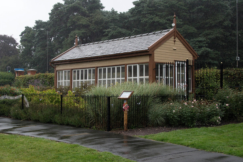 Former Hednesford No. 1 signal box (LNW, 1877), preserved 
 The Chase Line from Walsall through to Rugeley had a number of mechanical signal boxes and semaphores but was one that eluded me for many of years. The boxes were replaced in 2013 when the West Midlands Signalling Centre took over control of the line and the boxes were disposed of pretty quickly afterwards denying me the opportunity to photograph them, all except for this one! This is the former Hednesford Number 1 box that was rescued at the eleventh hour before demolition and brought the short distance to its new location here at Hednesford Park. Whilst it no longer signals trains, it has been superbly well restored and is now sees community use ostensively by young people. It is really positive that our heritage is being re-cycled in a manner such as this rather than simply destroyed as happens all too often. 
 Keywords: Former Hednesford No. 1 signal box LNW 1877 preserved