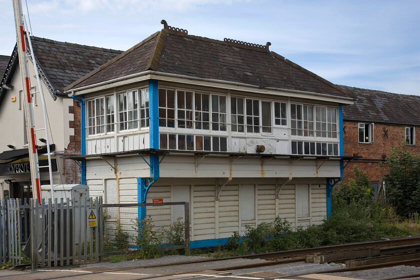 Birkdale signal box (Closed) (L&Y, 1905) 
 Birkdale signal bx stands at the level crossing itself located at the northern end of the station of the same name. The box closed in 1994 but still stands thanks to it being an unusual Lancashire and Yorkshire design. One of its more unusual features is that there is no external staircase with access gained from a ground-floor door. It also has not been spoilt by any UPVC appendages and I believe that it still contains its 1905 twenty-four lever Lancashire and Yorkshire Railway Tappet frame despite closing nearly twenty years ago.

NB In November 2013 (four months after this picture was taken) the box was given a Grade II listing by Historic England. (note added 2025). 
 Keywords: Birkdale signal box Closed L&Y Lancashire and Yorkshire