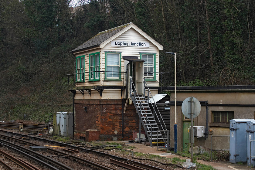 Bopeep Junction signal box (SE, C.1912) 
 The delightfully named Bopeep Junction signal box was opened in 1912 by the South Eastern Railway. Whilst it has undergone some modernisation, its character remains very much the same. The unusual name is derived from a local pub that served the local shepherds (allegedly!). 
 Keywords: Bopeep Junction signal box