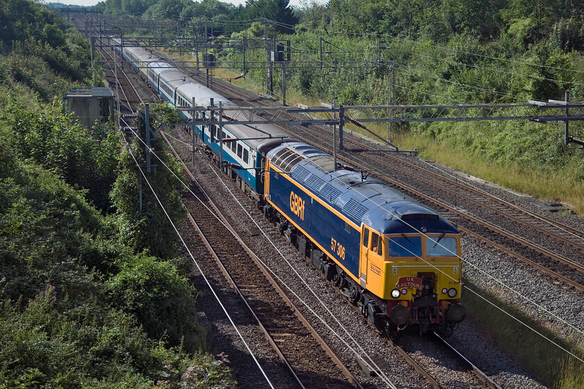 4. 57306, outward leg of the North West Freighter, 07.56 Watford Junction-Runcorn Folly Lane (1Z60, 8L), Victoria bridge