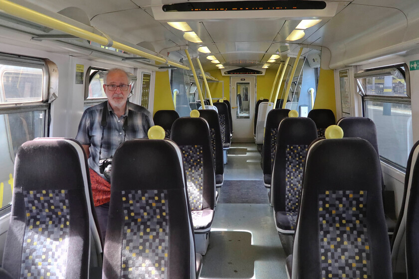 Andy, 507017, ME 15.27 Southport-Hunts Cross (2U40, 5L), Southport station 
 Andy is aboard Merseyrail's 507017 as it waits to leave Southport working the 2U40 15.27 service to Hunts Cross. We both travelled on this train as far as Liverpool South Parkway enjoying getting some miles in on what are now the oldest operation units on the national network (excluding the the TfL 1972/3 underground stock). We were advised that due to continuing problems with the Class 777 uints the Class 507s will be in service until the early autumn. 
 Keywords: Andy 507017 15.27 Southport-Hunts Cross 2U40 Southport station