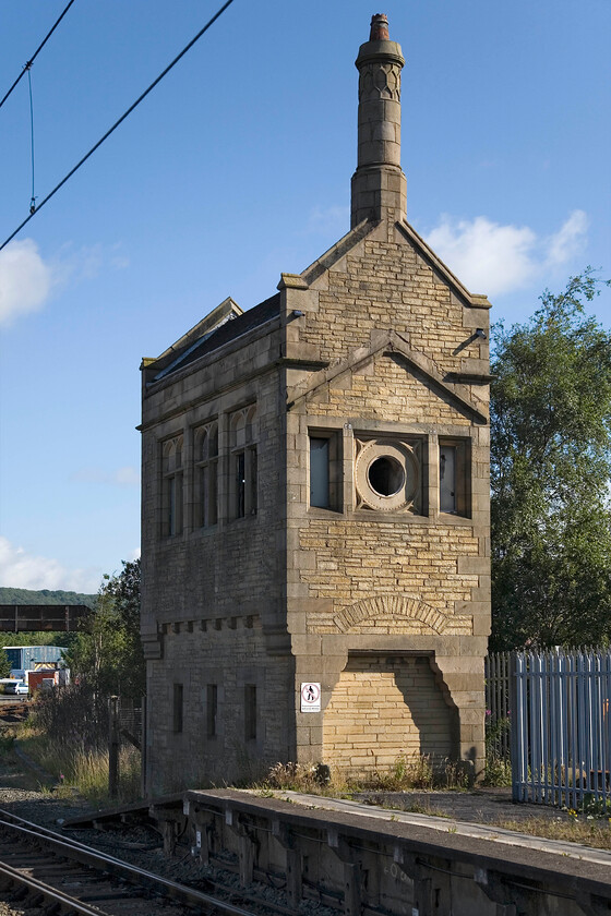 Former Carnforth Station Junction signal box (Furness, 1892) 
 The superb Carnforth Station Junction signal box which has been disused since 1902 having had a very short working life. It was designed by the architecture practice Austin and Paley of Lancashire who were responsible for many other Furness Railway structures. Quite why the design for this box was so unusual remains a mystery. Buly of York stone it remains on the platform end and is Grade 2 listed. I hope that some better use can be made of the box in the future rather than it just standing empty. Wouldn't it make a great meeting place and caf for enthusiasts? 
 Keywords: Former Carnforth Station Junction signal box Furness 1892