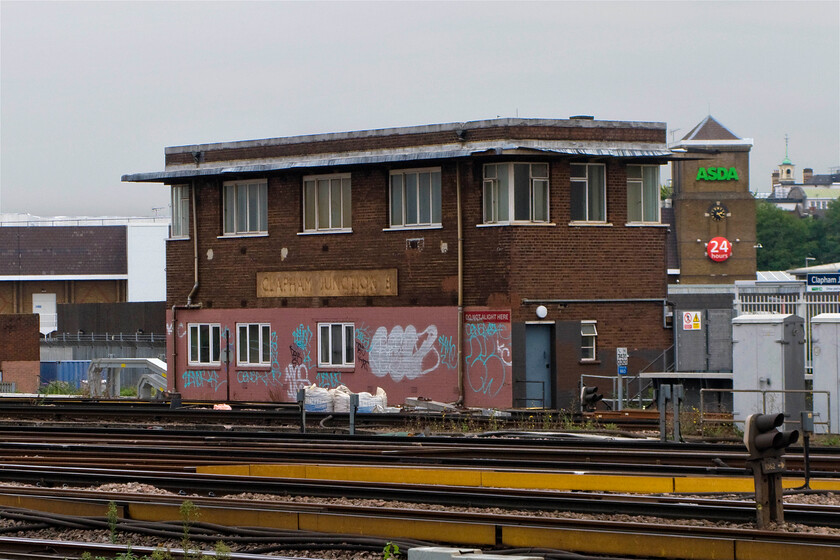 Clapham Junction B signal box, closed (BR, 1952) 
 Clapham Junction B signal box is a Southern Region Type 15 box that was opened in 1952. It had a relatively short life being closed by BR in November 1980 when the Victoria Signalling Centre was opened. It had a Westinghouse (of Chippenham) electro-pneumatic (so beloved of the Southern!) one hundred and three lever frame. After closure, it was used as an office but I am unsure if it is still used as such now.local advice anybody? 
 Keywords: Clapham Junction B signal box, closed