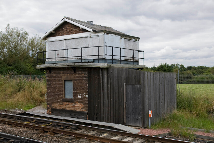 Norton East signal box (NE, 1870) 
 Norton East signal box is in a very sorry state being boarded up but surprisingly vandalism free especially as it is located adjacent to a public foot crossing and seemingly unmanned. Despite appearances, the box is operational and can be brought into use rapidly if required. It is at the eastern side of a triangular junction that has a box at all three junctions. This is the only remaining type of junction remaining on the national network. 
 Keywords: Norton East signal box North Eastern Railway